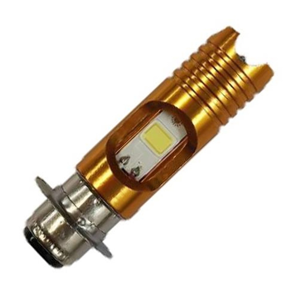 FOCO FARO DELAN LED P15D/H6M DORADO LED COB PROMOTO