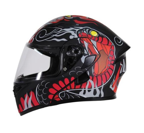 CASCO ABATIBLE R7 RACING UNSCARRED SNAKE DOBLE MICA DOT XXL