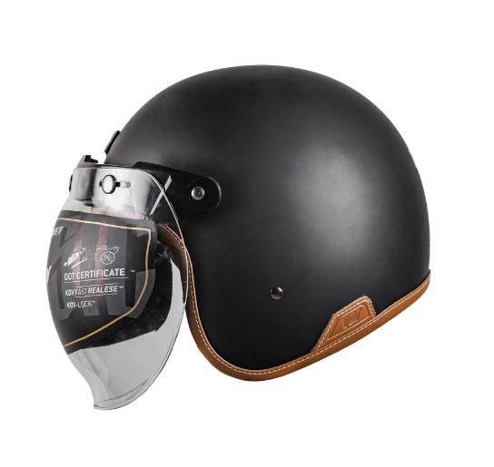 KOV CASCO CLASSIC SOLIDO NEGRO MATE L