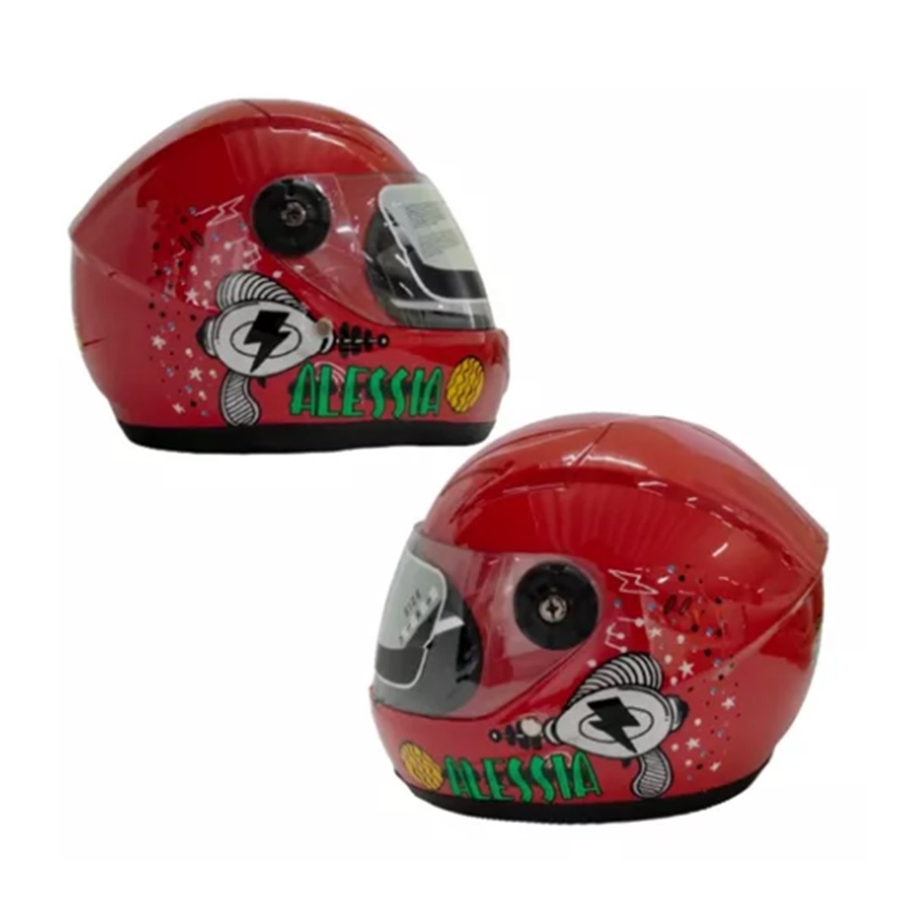 CASCO CERRADO INFANTIL PLANET ROJO