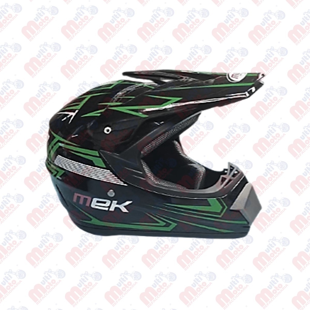 CASCO CROSS MK505 model K1 Shell Glossy Black Decal Green MEK