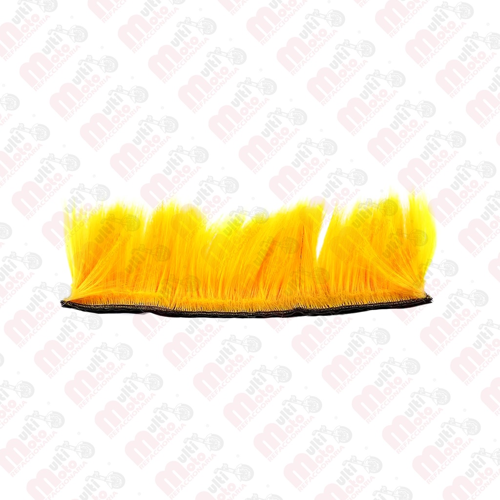 Mohicana pelo sintético amarillo