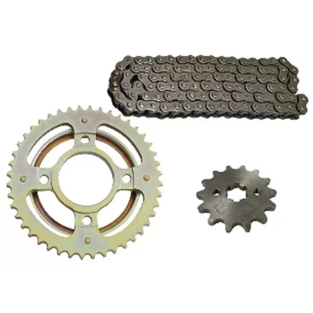 KIT DE SPROCKET IRON BOX CADENA REFORZADA 428H- 126L SPROCKET 44T/14T CARGO-125