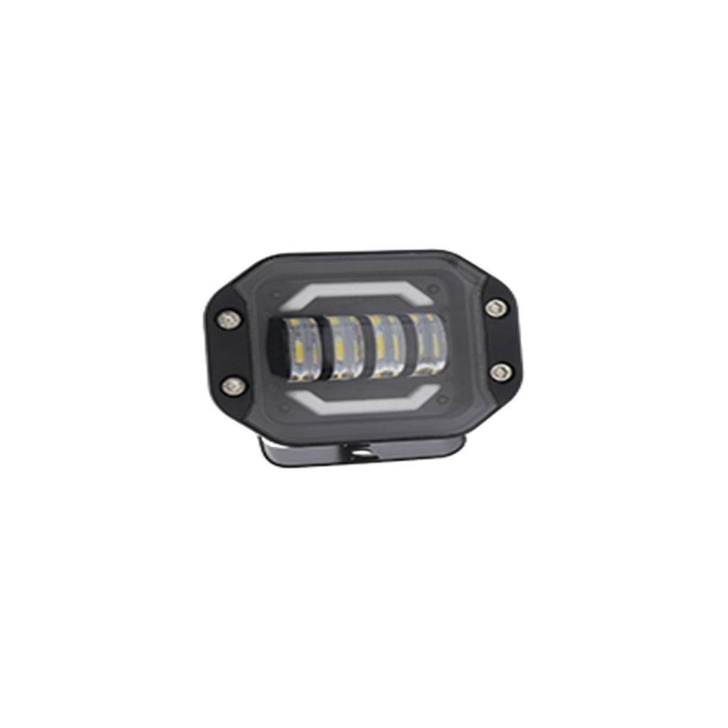 FARO AUXILIAR LED CON ESTROBO 4 LED CON OJO DE ANGEL CON LUZ DE CONTORNO