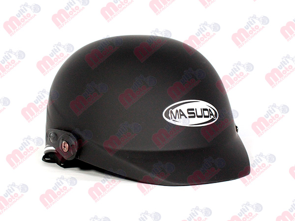 CASCO 1/2 CACHUCHA ABS DE ALTO IMPACTO CALIDAD ISO MSD-299 NEGRO MATE