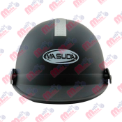 CASCO 1/2 CACHUCHA ABS DE ALTO IMPACTO CALIDAD ISO MSD-300 NEGRO MATE