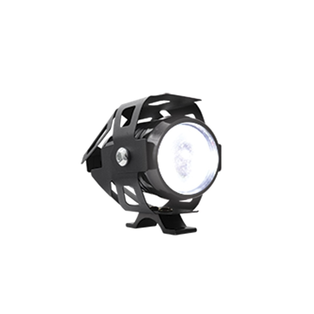 FARO LED CON PROTECTOR LUPA LUZ BLANCA ALTA,BAJA Y ESTROBO