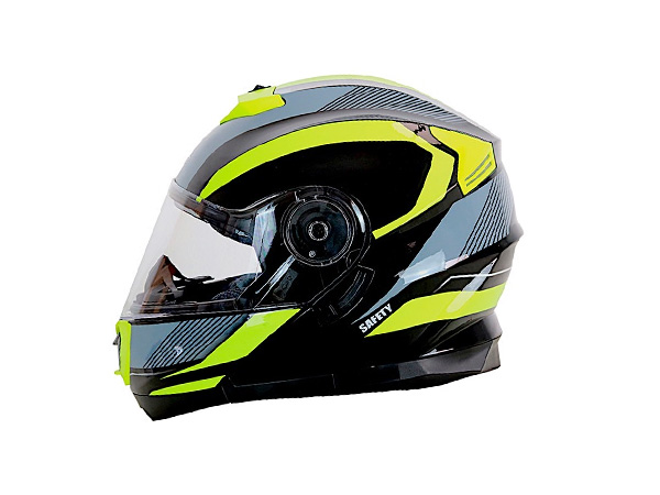 CASCO ABATIBLE IRON RACING DOBLE MICA DOT IR-160 POSEIDON NOEN-VERDE TALLA L