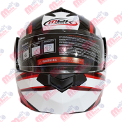 CASCO ABATIBLE NEGRO/ROJO/BLANCO