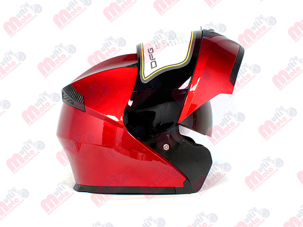 CASCO ABATIBLE ROJO DFG