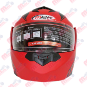 CASCO ABATIBLE ROJO MATTE