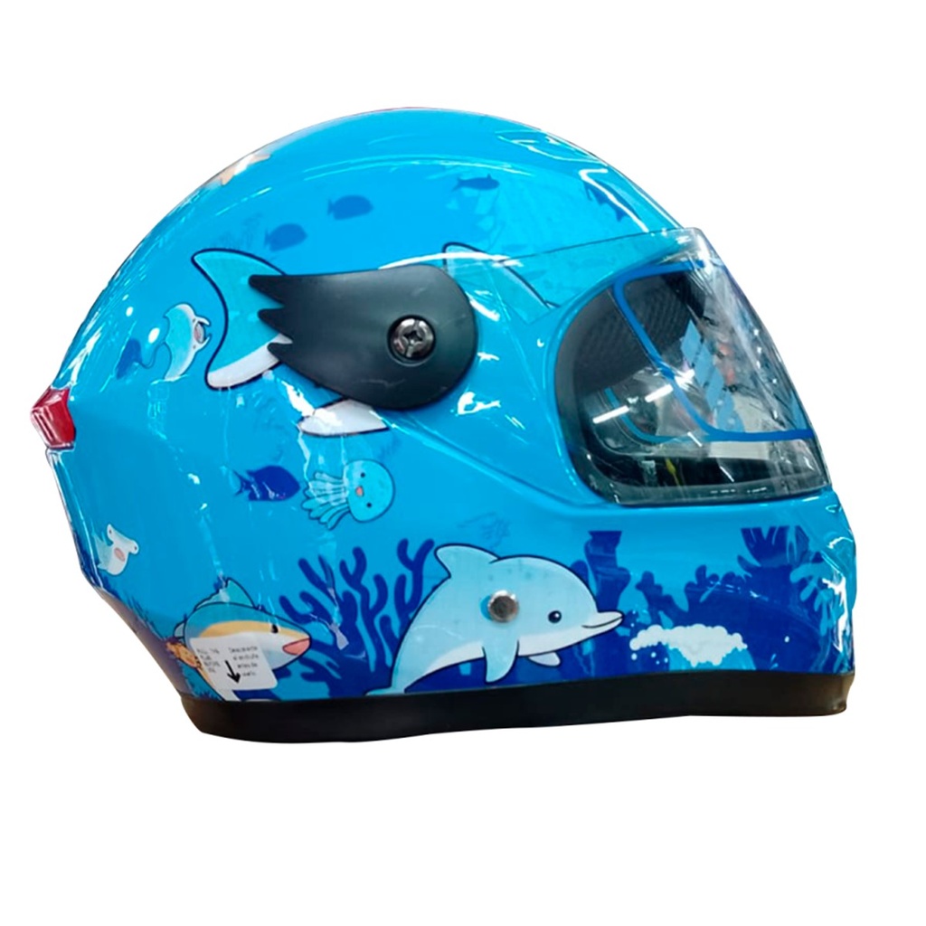 CASCO CERRADO INFANTIL C/LUZ MUNDO MARINO BRILLANTE MUNDO MARINO