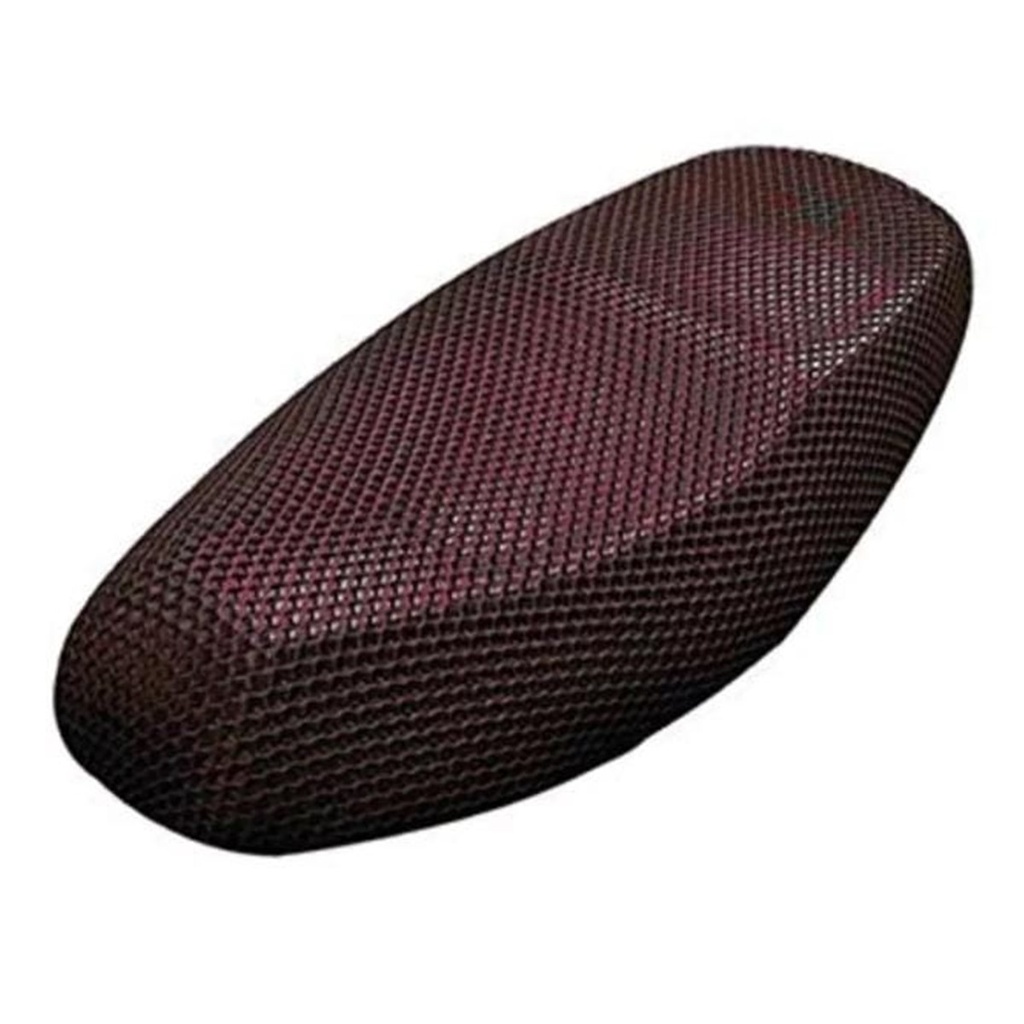 CUBIERTA DE ASIENTO NEGRO/ROJO 100% poliester SCOOTER