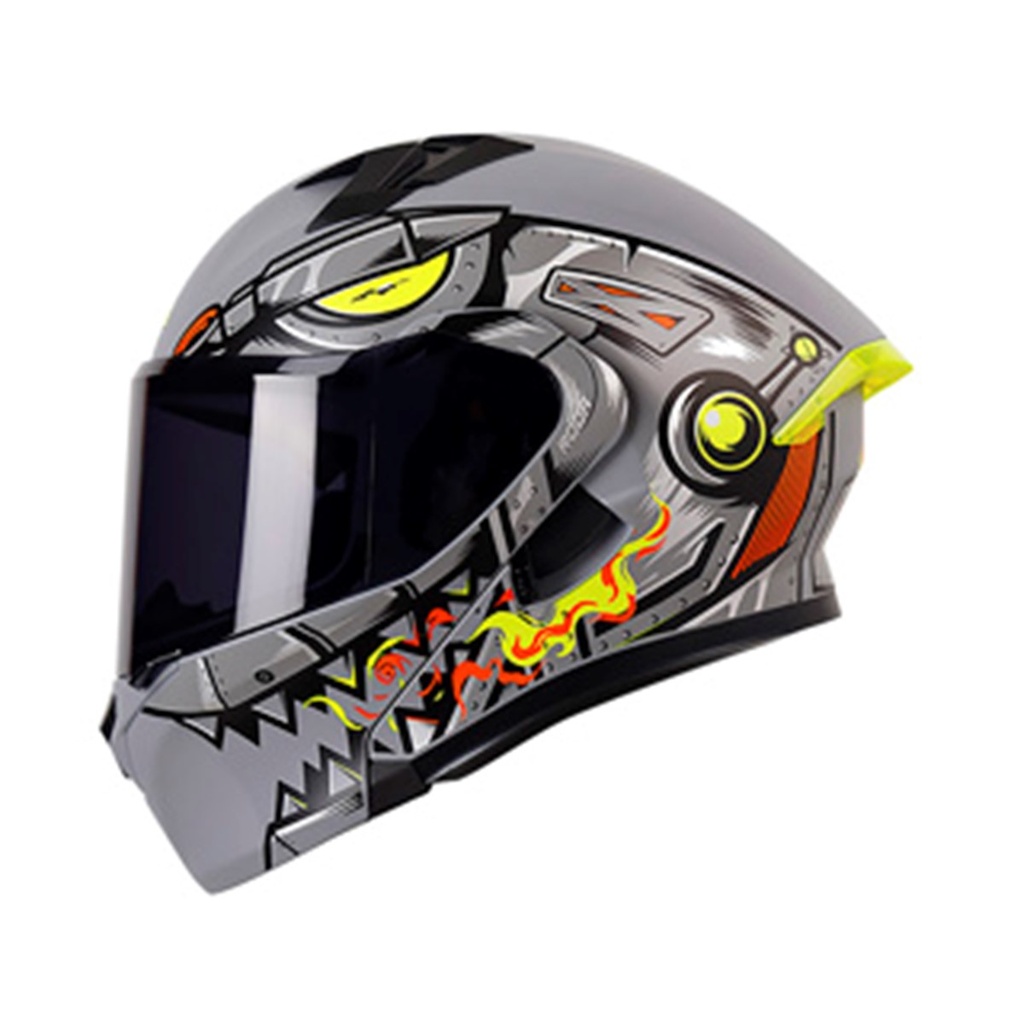 CASCO RODA RUSH GRIS SNAPDRAGON MATE L MICA HUMO ABATIBLE SVS