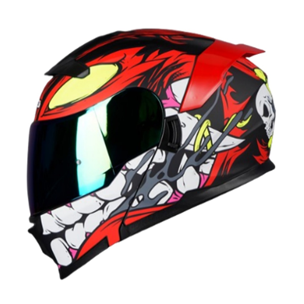 CASCO HRO 3440 DV INTERCREATURE ROJO MATE L