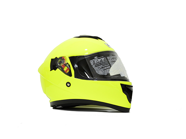 CASCO CERRADO R7 RACING DOMINATE DOT L AMARILLO FLUO