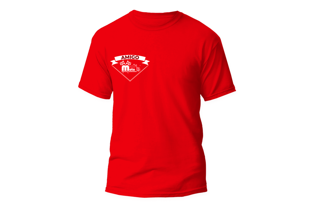 PLAYERA ROJO, LOGO BLANCO