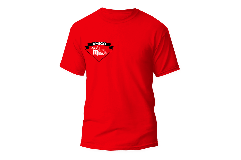 PLAYERA ROJO, LOGO NEGRO