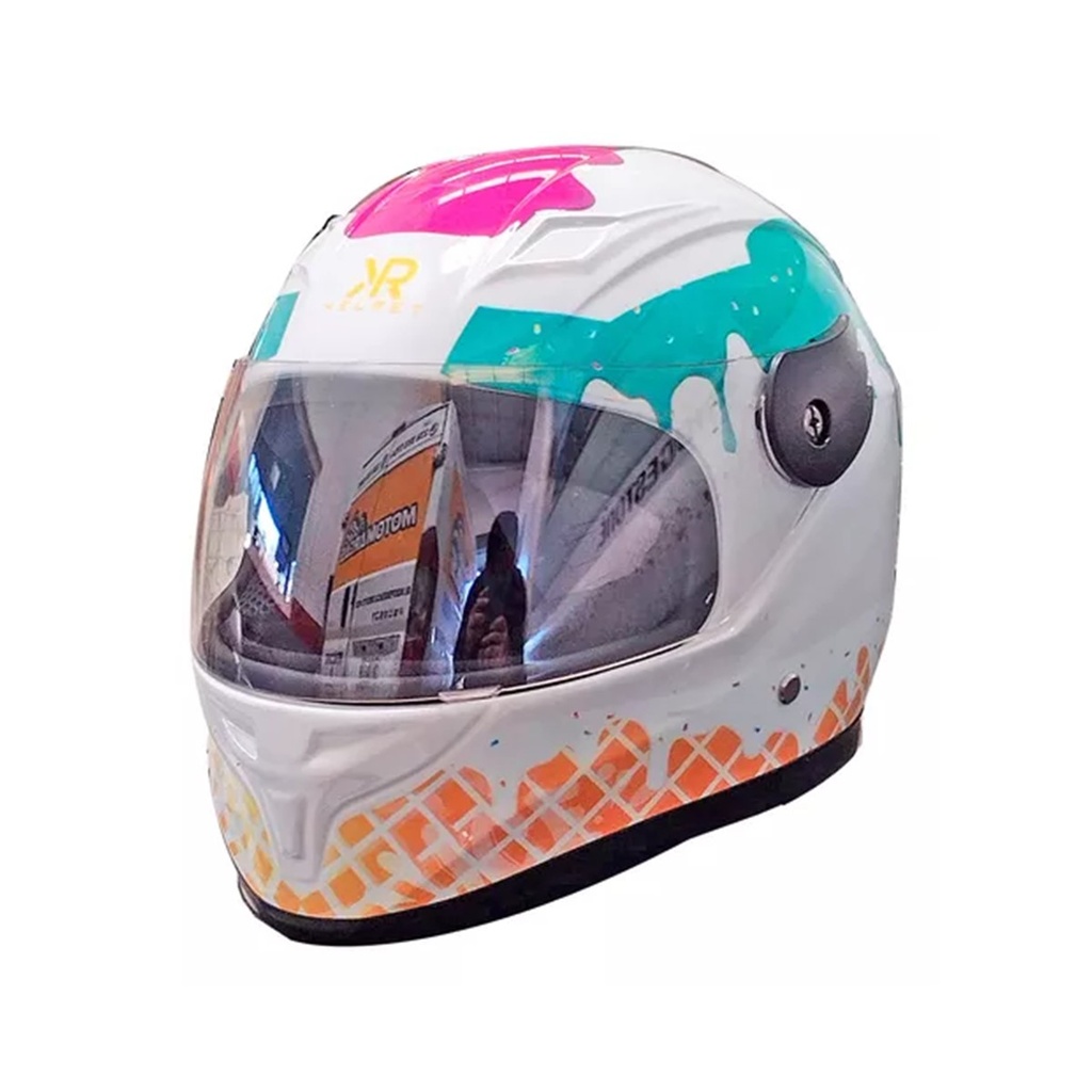 CASCO CERRADO INFANTIL C/LUZ ICE CREAM BRILLANTE ICECREAM