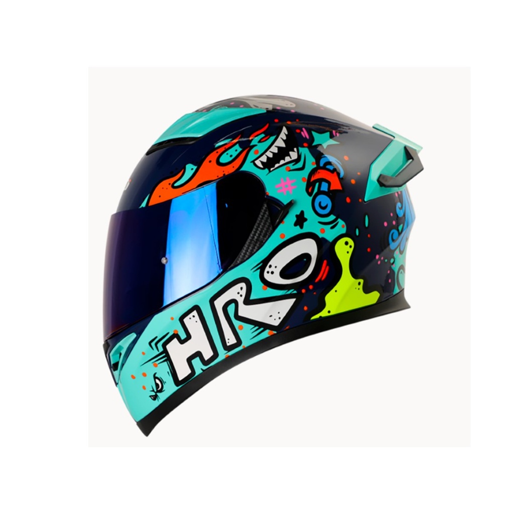 CASCO HRO 514 EVO FUNNER INTEGRAL AZUL TURQUESA (L)