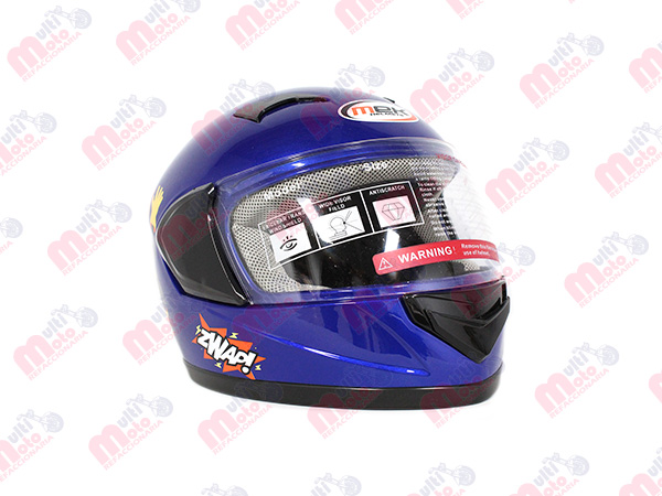 CASCO INFANTIL AZUL MEK