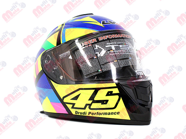 CASCO INTEGRAL FLUORESCENTE MEK