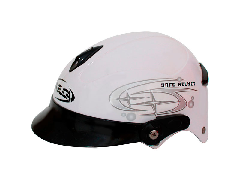 CASCO NIÑO 1/2 ABS MSD-508 ESTRELLA BLANCO