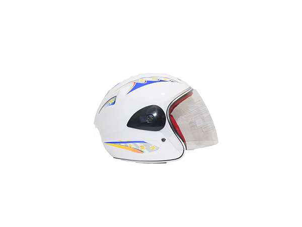 CASCO NIÑO 3/4 ABS MSD-505 AMARILLO GRAFICO