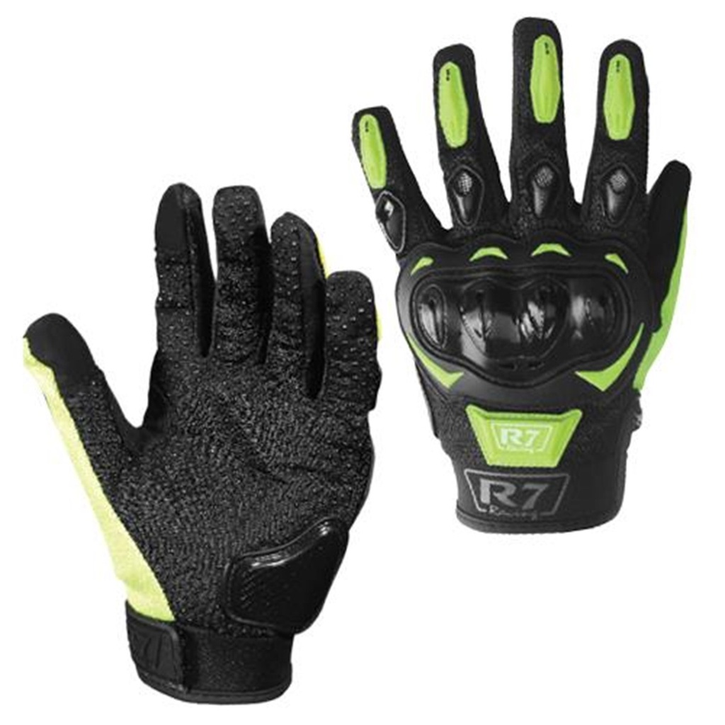 GUANTES VEL R7 RACING AMARILLO FLUORECENTE R7-2 TOUCH