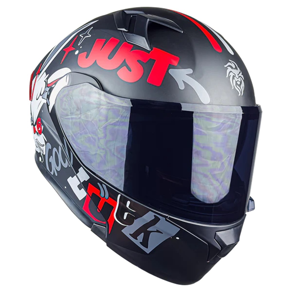 KOV CASCO FURIA KIT N BUN ROJO XL