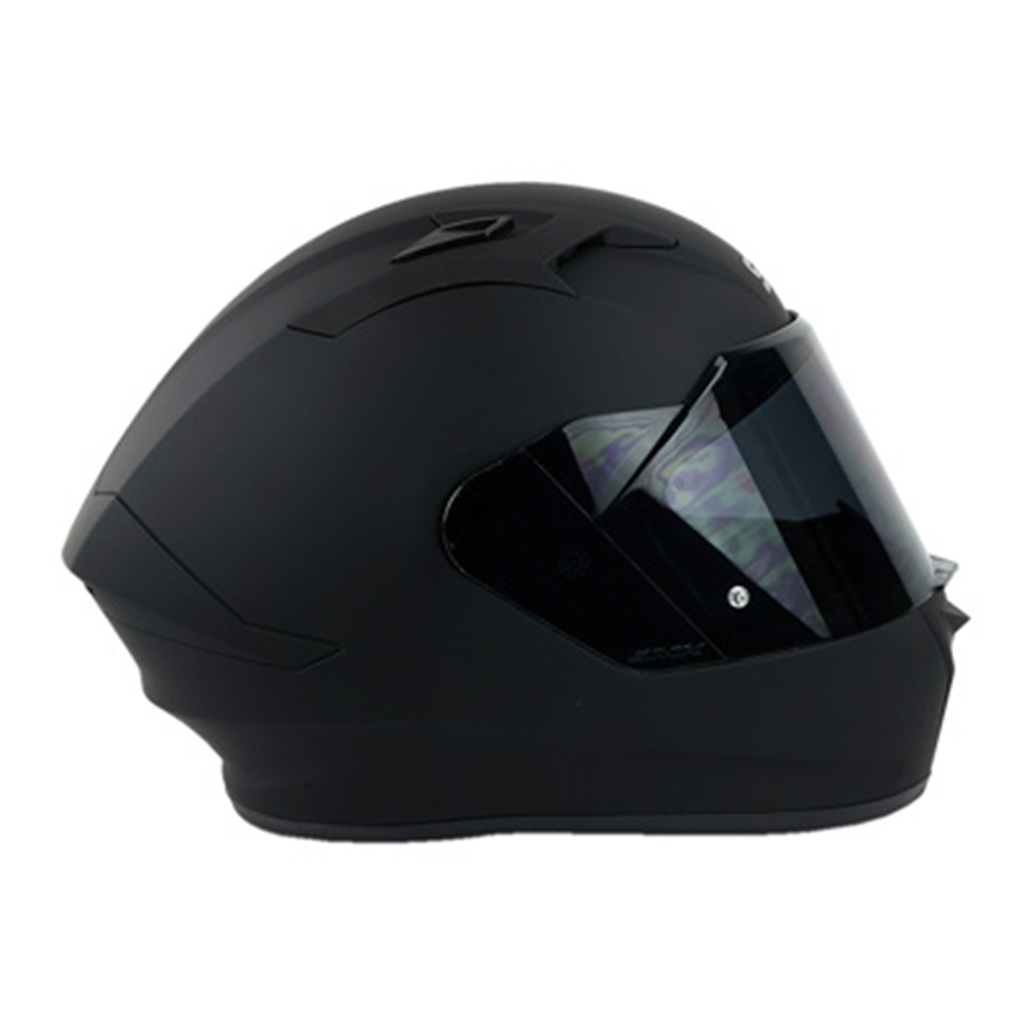 CASCO SMK STELLAR NEGRO MATE MA200 MICA HUMO XL CERRADO