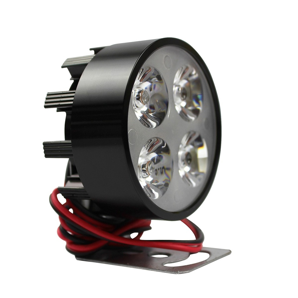 FARO AUXILIAR 4 LEDS CON ESTROBO NEGRO 12V 4W SUSTITUYE A 99-5026-001