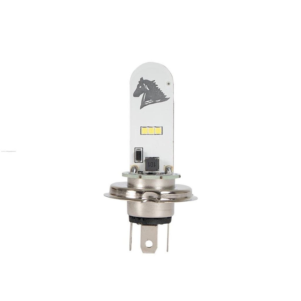 FOCO FARO DELAN H4 6500K LED C/STROBO STALLION