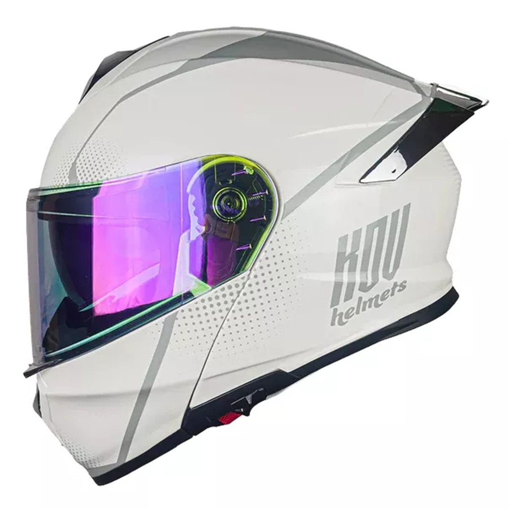 KOV CASCO THUNDER WAVES BLANCO L