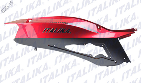 CUBIERTA COLA DER ROJO METALICO GS150 LED ELITE 2018