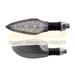 [DIR-3213-0500] DIRECCIONAL 12V LED'S FIBRA CARBON LUZ AZUL