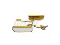 [ESP-4213-0080D] ESPEJO P/MOTO IRON RACING CLASICO DORADO