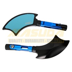 [ESP-4213-0803A] ESPEJO P/MOTO IRON RACING HACHA AZUL