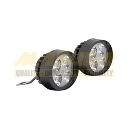 [FOB-3216-1590N] FARO AUXILIAR LEDS P/MOTOCICLETA IR1590 8-80V 16W NEGRO