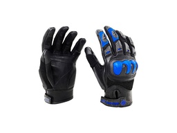 [0661787043279] GUANTE KOV PIEL DRAX NEGRO / AZUL L