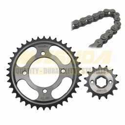 [ENG-1505-3110] KIT ENGRANES C/CADENA MOTOKING 38T/15T 428H*108 125Z