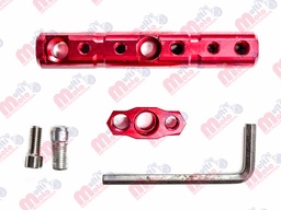 [BAS-1103-9605] BARRA DE INSTALACION EN BASE ESPEJO DE MOTOCICLETA IR9601 ROJO