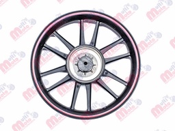 [F15030151] RIN TRAS NEGRO FILO ROJO ROSA RC150 2016