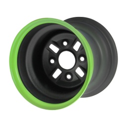 [F15030219] RIN TRAS NEGRO FILO VERDE ATV250LSNEGRA