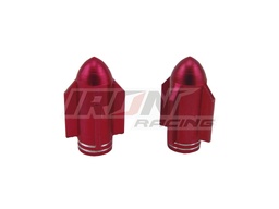 [TAP-2606-0804R] TAPON DE VALVULA DE AIRE ALUMINIO COHETE ROJO