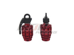 [TAP-2606-0801R] TAPON DE VALVULA DE AIRE ALUMINIO GRANADA ROJO