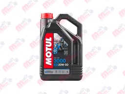 [6104-1093] ACEITE PARA MOTOR A GASOLINA 4 TIEMPOS MOTUL 3000 20W50 4L MINERAL