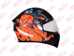 [7101-1774] CASCO ABATIBLE R7 RACING UNSCARRED DOBLE MICA DOT L NGO/NJA/BCO/MATE