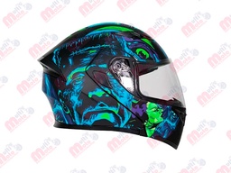 [7101-1798] CASCO ABATIBLE R7 RACING UNSCARRED DOBLE MICA DOT M NGO/CELESTE/VDE/MATE