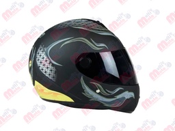 [7103-3529] CASCO CERRADO R7 RACING R7-105 DOT L NGO MATE/GRS MICA OSCURA